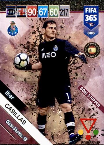306 Iker Casillas de la colección FIFA 365 2019 Adrenalyn XL en ACABARAMOS.COM