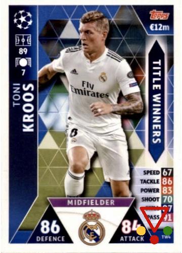 TW4 Toni Kroos  de la colección UEFA Champions League 2018-19. Match Attax en ACABARAMOS.COM