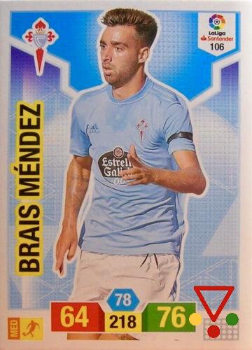 106 Brais Méndez de la colección Adrenalyn XL Liga Santander 2018-19 en ACABARAMOS.COM