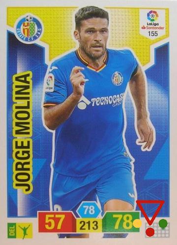 155 Jorge Molina de la colección Adrenalyn XL Liga Santander 2018-19 en ACABARAMOS.COM