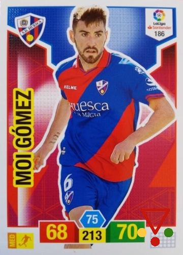186 Moi Gómez de la colección Adrenalyn XL Liga Santander 2018-19 en ACABARAMOS.COM