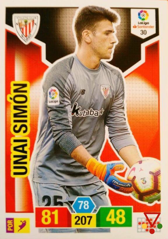 30 Unai Simón de la colección Adrenalyn XL Liga Santander 2018-19 en ACABARAMOS.COM