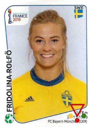 478 Fridolina Rolfö  de la colección FIFA Womens World Cup France 2019 en ACABARAMOS.COM