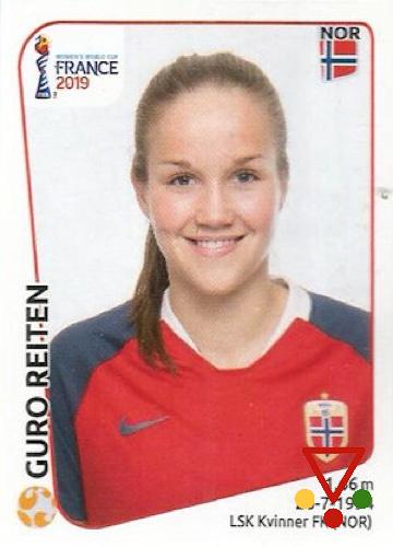 74 Guro Reiten de la colección FIFA Womens World Cup France 2019 en ACABARAMOS.COM