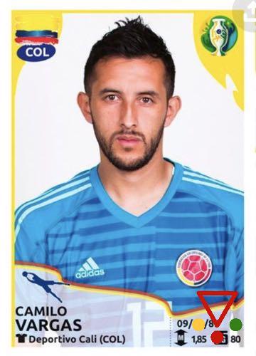 153 Camilo Vargas de la colección Conmebol Copa América 2019 Brasil en ACABARAMOS.COM