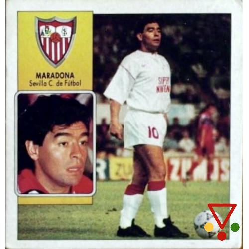 SEV11 Maradona de la colección LIGA ESTE 1992-93 en ACABARAMOS.COM