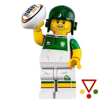 13 Jugador de Rugby de la colección Minifiguras LEGO Serie 19 (71025) en ACABARAMOS.COM