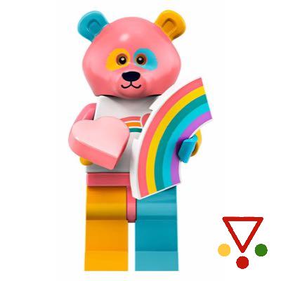 15 Oso Arcoiris de la colección Minifiguras LEGO Serie 19 (71025) en ACABARAMOS.COM