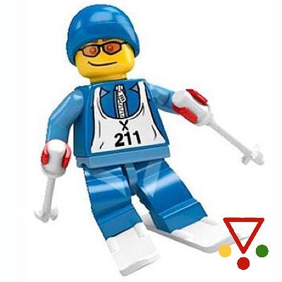 12 Esquiador de la colección Minifiguras LEGO Serie 2 (8684) en ACABARAMOS.COM
