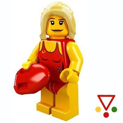 8 Socorrista de la colección Minifiguras LEGO Serie 2 (8684) en ACABARAMOS.COM
