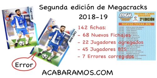 La colección MEGACRACKS 2018-19 en ACABARAMOS.COM