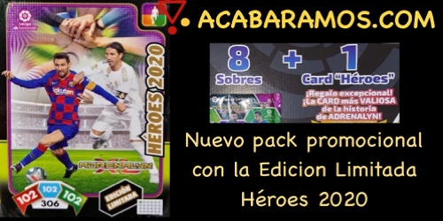 Megapack de Lanzamiento Colección ADRENALYN LIGA SANTANDER 2020-21, Edición  en español, Incluye 5 sobres de