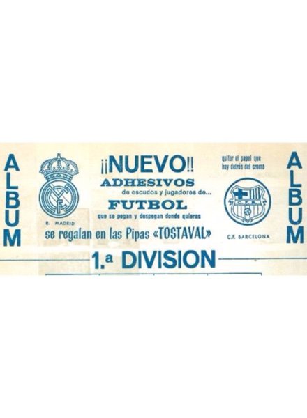 Adhesivos de escudos y jugadores de futbol 1968-69