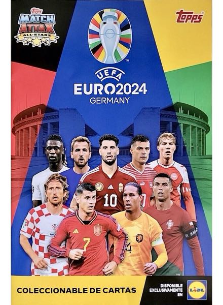 Match Attax All-Stars UEFA Euro 2024 Lidl. Spanish version
