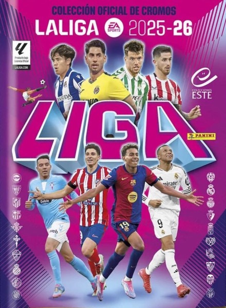 Colección LIGA ESTE 2025-26 de Panini en ACABARAMOS.COM