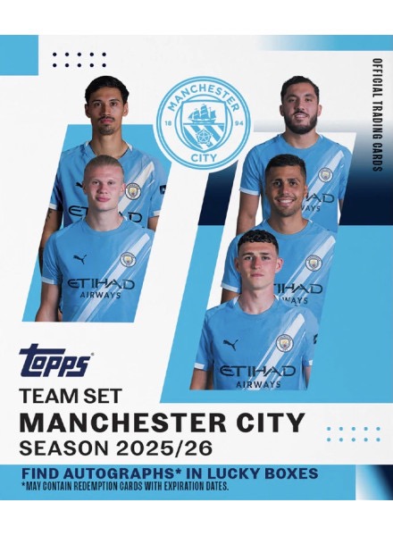 Coleccion Manchester City Team Set 2025-2026
 en ACABARAMOS.COM
