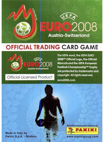 UEFA Euro 2008 Austria-Switzerland. Trading Cards Game