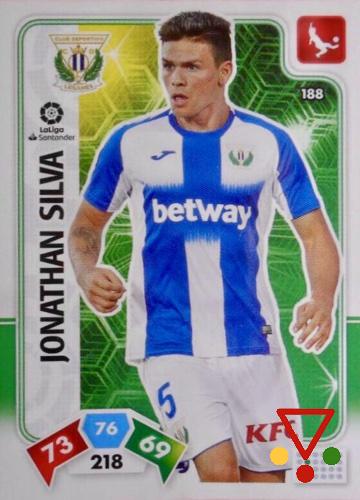 188 Jonathan Silva de la colección Adrenalyn XL Liga Santander 2019-20 en ACABARAMOS.COM