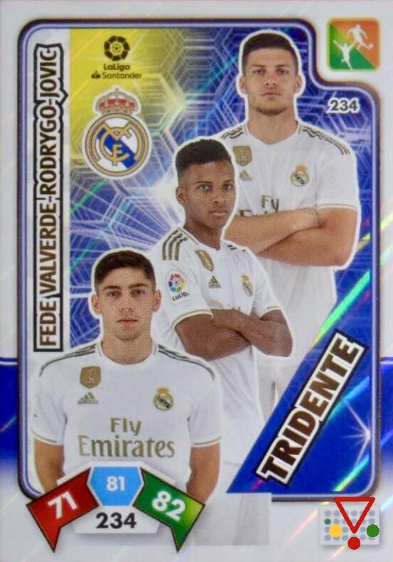 234 Fede Valverde/Rodrygo/Jovic de la colección Adrenalyn XL Liga Santander 2019-20 en ACABARAMOS.COM