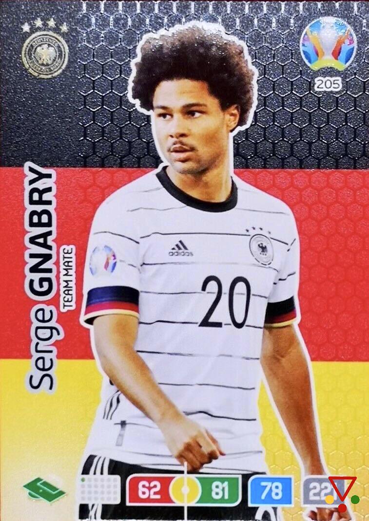 205 Serge Gnabry de la colección UEFA Euro 2020 Adrenalyn XL en ACABARAMOS.COM