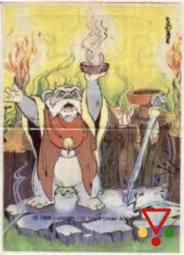 6 Ewok con fuego de la colección Star Wars. Ewoks y Droids en ACABARAMOS.COM
