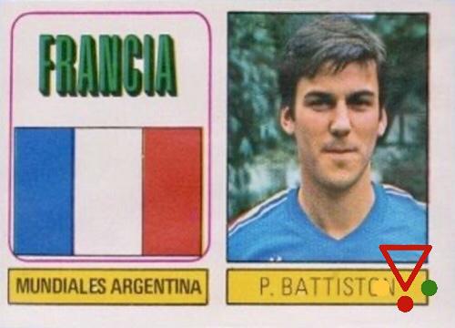 49 Bandera Francia/Patrick Battiston de la colección Mundiales Argentina en ACABARAMOS.COM
