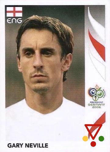 101 Gary Neville de la colección 2006 FIFA World Cup Germany en ACABARAMOS.COM