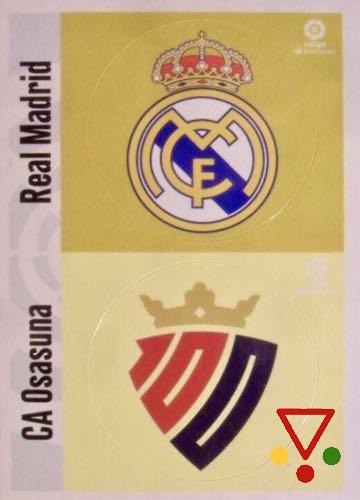 ESC7 ESCUDO R. Madrid - Osasuna de la colección LIGA ESTE 2020-21 en ACABARAMOS.COM