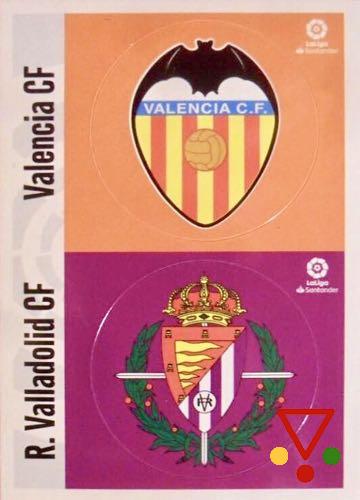 ESC9 ESCUDO Valencia - Valladolid de la colección LIGA ESTE 2020-21 en ACABARAMOS.COM