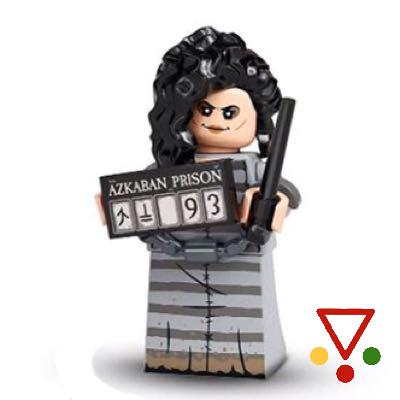 12 Bellatrix Lestrange de la colección Minifiguras LEGO Harry Potter. Serie 2 en ACABARAMOS.COM