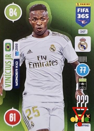 247 Vinícius Jr de la colección FIFA 365 2021 Adrenalyn XL en ACABARAMOS.COM