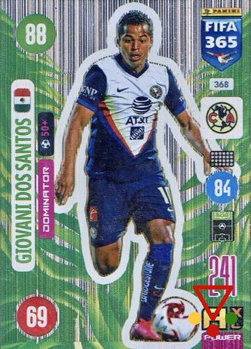 368 Giovani dos Santos de la colección FIFA 365 2021 Adrenalyn XL en ACABARAMOS.COM