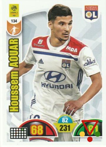 134 Houssem Aouar de la colección Foot 2018-2019 Adrenalyn XL en ACABARAMOS.COM