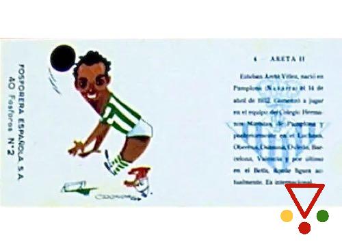 4a Areta II de la colección Albums para cromos de cajas de cerillas (carterofosforofilia). Nº 1. Fútbol en ACABARAMOS.COM