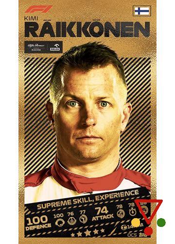OC5 Kimi Raikkonen de la colección Formula 1 Turbo Attax 2021 en ACABARAMOS.COM