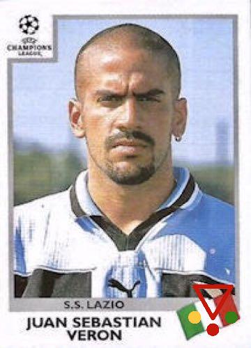 11 Juan Sebastian Veron de la colección UEFA Champions League 1999-2000 en ACABARAMOS.COM