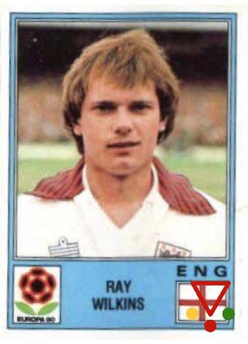 122 Ray Wilkins de la colección UEFA Euro 1980 Italia en ACABARAMOS.COM