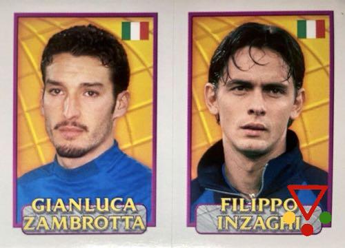 98 Zambrotta/Filippo Inzaghi (a/b) de la colección UEFA Euro 2000 Belgica-Holanda. The England Team en ACABARAMOS.COM