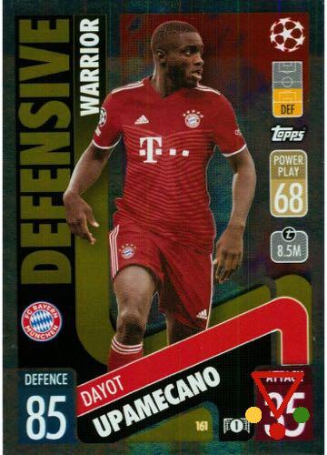161 Dayot Upamecano de la colección UEFA Champions League & Europa League 2021-22. Match Attax en ACABARAMOS.COM