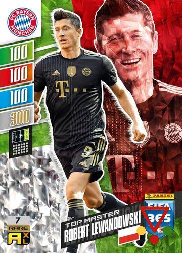 7 Robert Lewandowski de la colección FIFA 365 2022 Adrenalyn XL en ACABARAMOS.COM