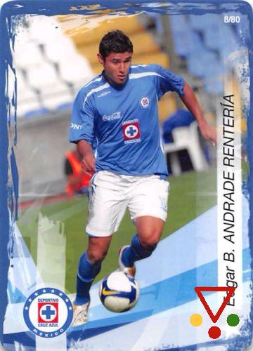 8 Edgar Andrade de la colección Futbol Mexicano. Cruz Azul 2009-2010 en ACABARAMOS.COM