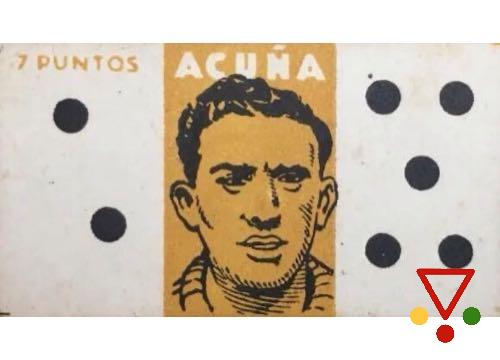 2-5 Acuña de la colección Dominó deportivo con los ases del deporte en ACABARAMOS.COM