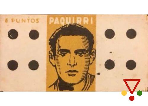 4-4 Paquirri de la colección Dominó deportivo con los ases del deporte en ACABARAMOS.COM