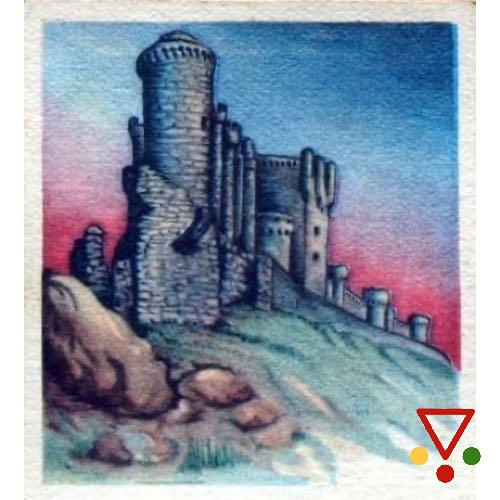 7 Castillo de Peñafiel de la colección Enciclopedia Cultural de Chiquititto. Serie 1. Castillos de Castilla en ACABARAMOS.COM