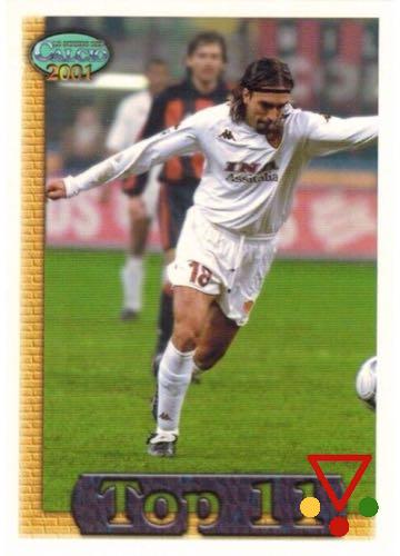T10 Gabriel Omar Batistuta de la colección Le Schede Calcio 2000-2001 en ACABARAMOS.COM