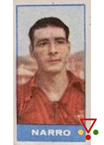 116 Narro de la colección Álbum de los Clubs de Primera División de Liga 1945-1946 en ACABARAMOS.COM