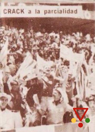 314 Homanje de Novedades Crack a la parcialidad Uruguaya en Mexico. de la colección Mexico 70 en ACABARAMOS.COM