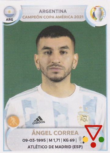 24 Angel Correa de la colección Conmebol Copa América 2021 Argentina Campeon en ACABARAMOS.COM