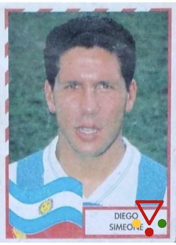 14 Diego Simeone de la colección La Copa y Los Mejores de America 1995 en ACABARAMOS.COM