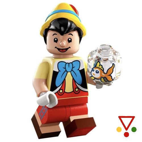 2 Pinocho de la colección Minifiguras LEGO Disney 100 años (71038) en ACABARAMOS.COM